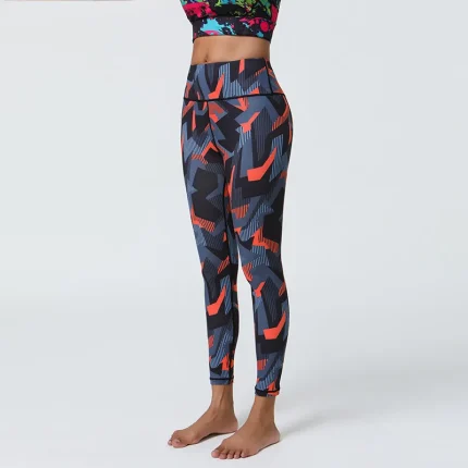 Women Yoga Fashion Printed High Waist Sports Leggings - Image 6