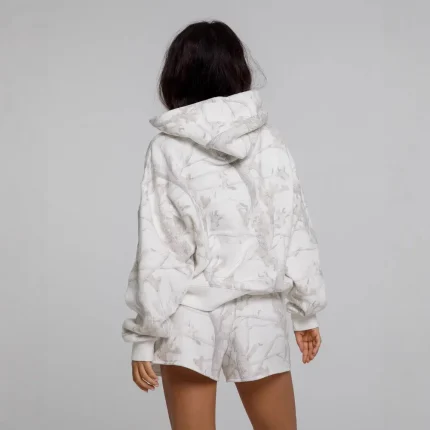 Autumn And Winter Graphic Printing Fleece Couple Men Women Leisure Hoodie shorts Set - Image 4